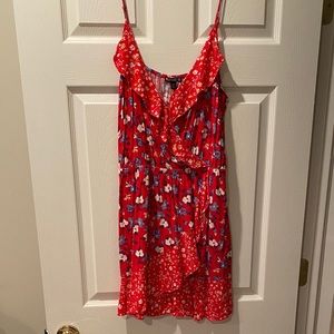 Floral ruffle dress